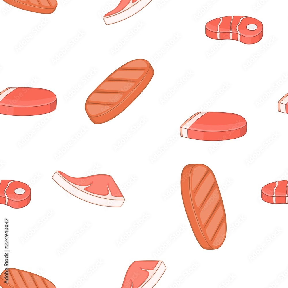 Steak pattern. Cartoon illustration of steak vector pattern for web Steak pattern. Cartoon illustration of steak vector pattern for web