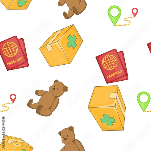 Left country pattern. Cartoon illustration of left country vector pattern for web