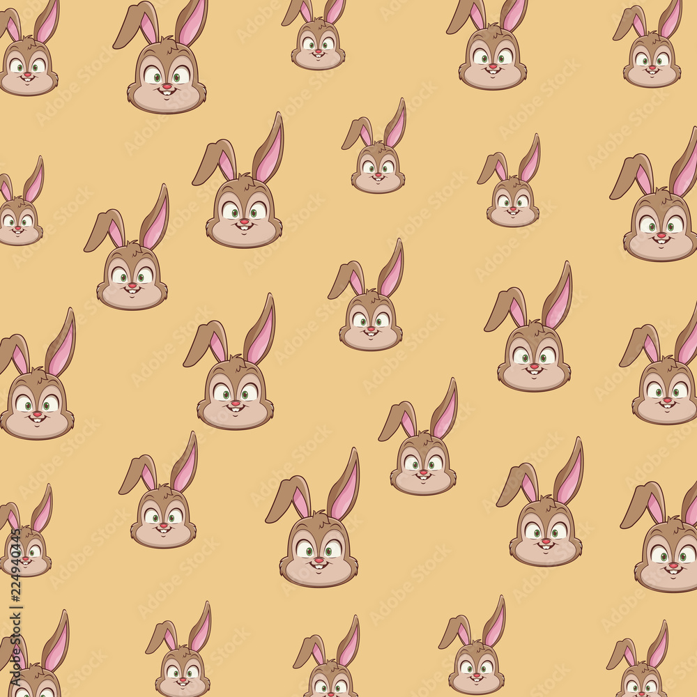 Rabbit pattern background
