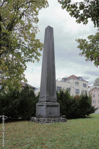 Kunstdenkmal von Wilhelm Munzinger standort Solothurn