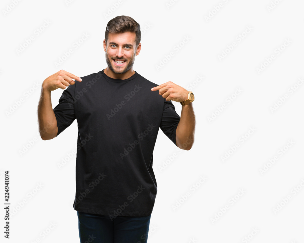 Young handsome man over isolated background looking confident with smile on face, pointing oneself with fingers proud and happy. Young handsome man over isolated background looking confident with smile on face, pointing oneself with fingers proud and happy.