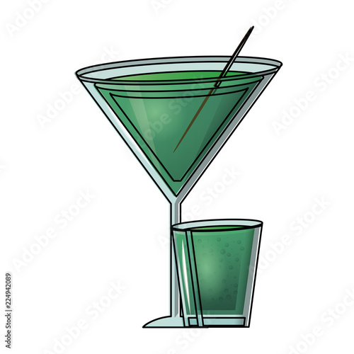 Cocktail and shot