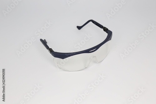 Safety glasses in blue