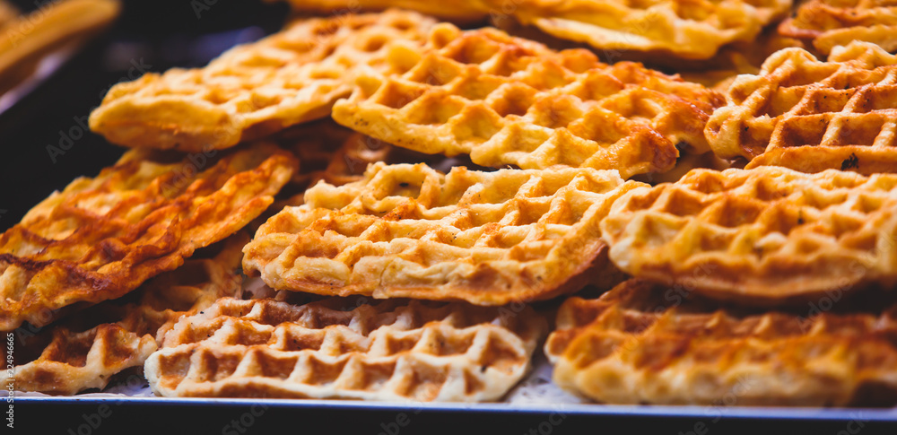 Stroopwafel, stroop wafel, also known as syrup waffle, is one of the ...