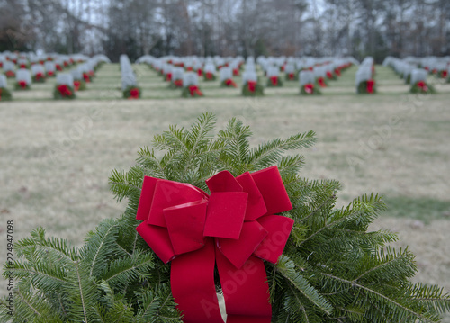 Wreaths placed on veteran graves