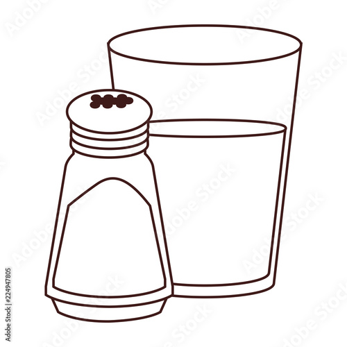 Water glass and salt shaker