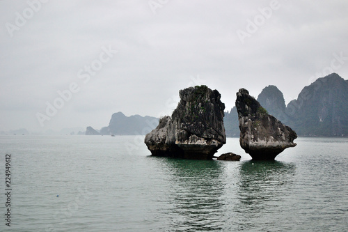 Rocks in Halong bay, Vietnam