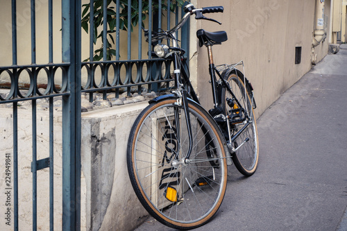 Vintage bicycle in Paris Montmartre