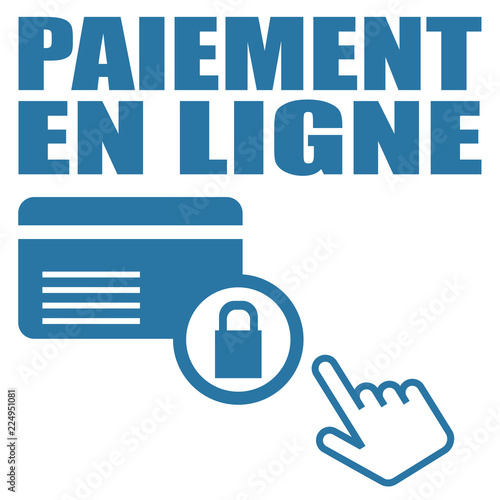 Logo paiement en ligne.