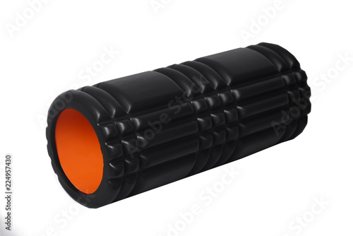 Foam Roller Gym Fitness Equipment Isolated on White Background