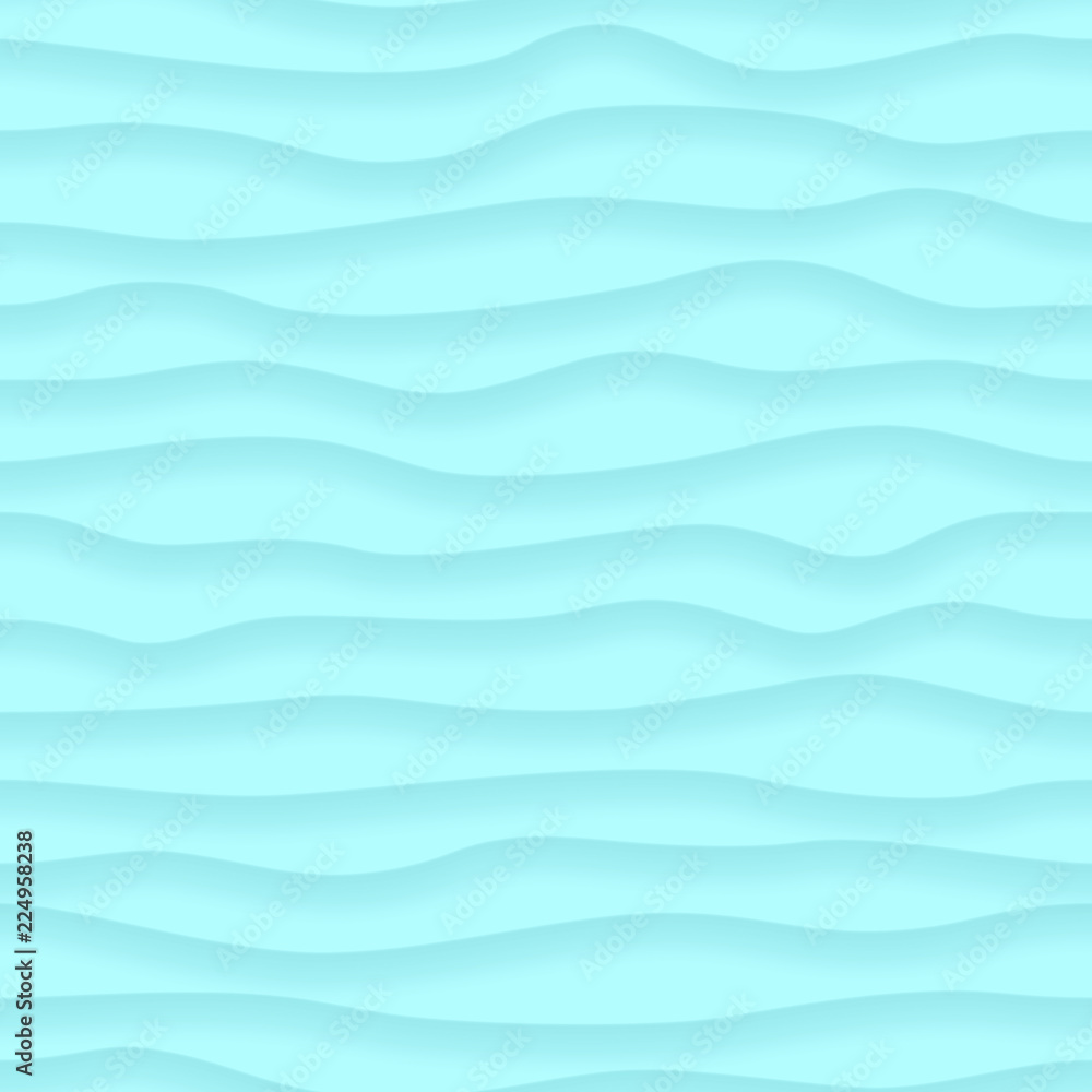 Abstract seamless pattern of wavy lines with shadows in light blue colors Abstract seamless pattern of wavy lines with shadows in light blue colors