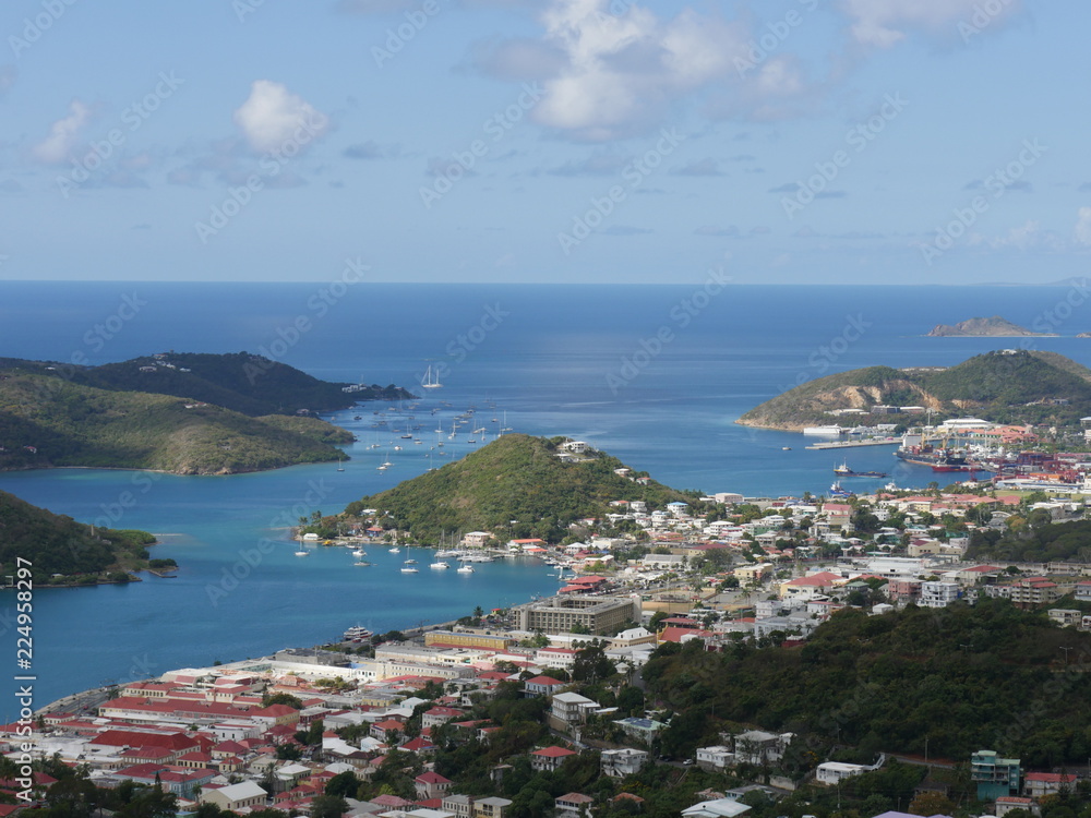 Obraz premium St. Thomas, United States Virgin Islands is one of the best stopovers of ships in Caribbean cruises. 