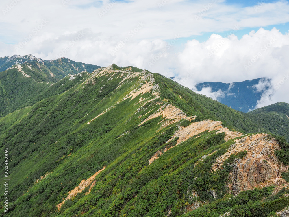 Obraz premium 稜線の道