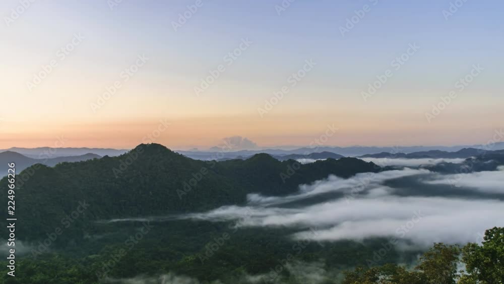 Landscape of Morning Mist with Mountain Layer at north of Thailand. Aerial View. Flying over the high mountains in beautiful clouds . Aerial video shot. Landscape of Morning Mist with Mountain Layer at north of Thailand. Aerial View. Flying over the high mountains in beautiful clouds . Aerial video shot.