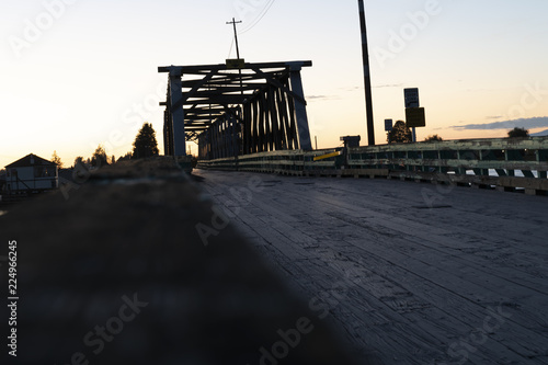 A Beautiful Old Bridge at Sunset photo