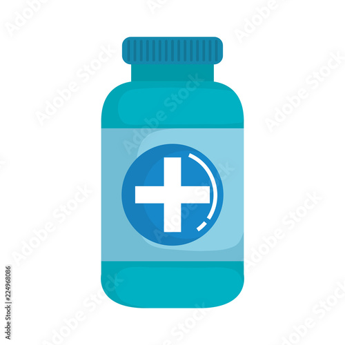 bottle drugs isolated icon