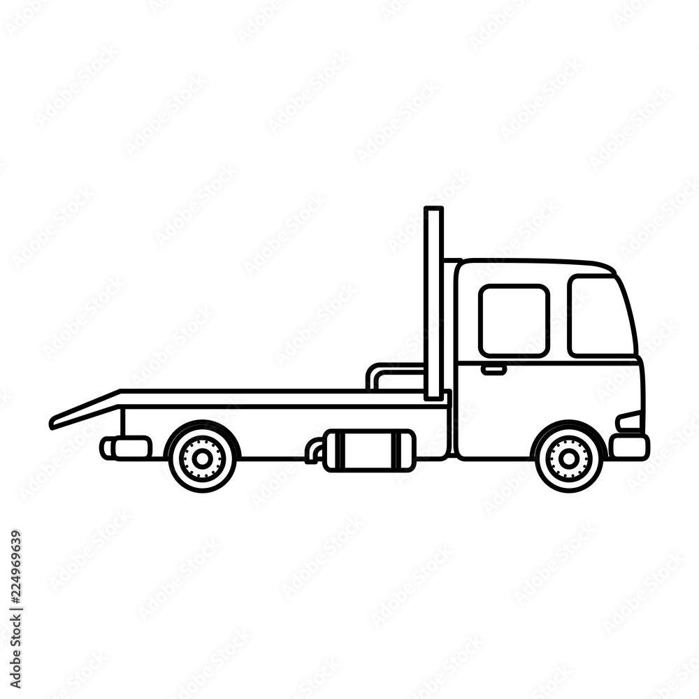truck vehicle isolated icon