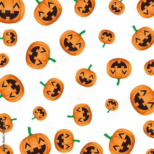 happy halloween pumpkin pattern