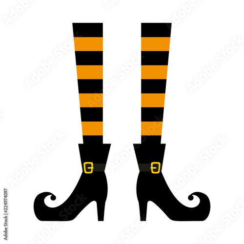 halloween witch legs icon