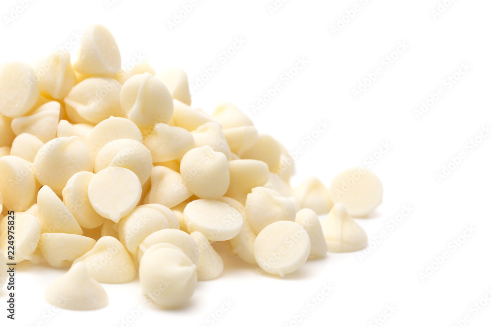 Pile of Gourmet White Chocolate Baking Chips Pile of Gourmet White Chocolate Baking Chips