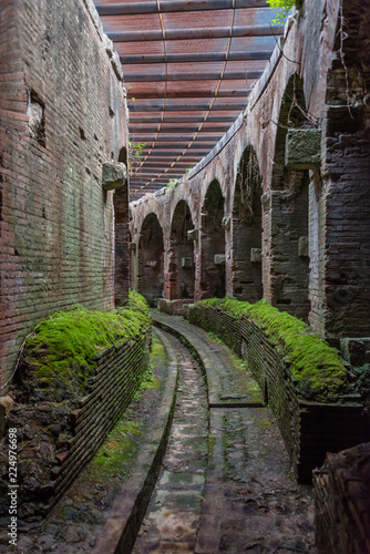 Ancient Roman Anfiteatro Amphitheater at Campano Italy photo