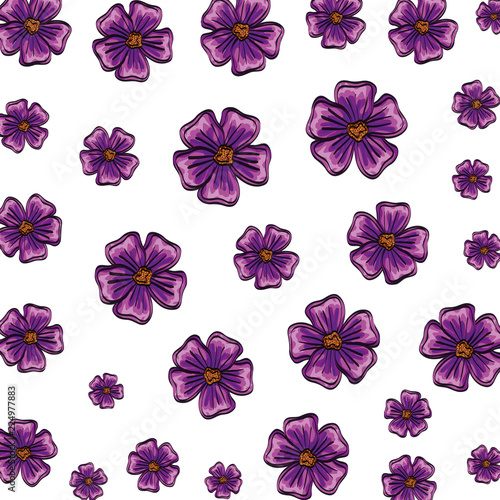 beautiful flowers pattern background © Gstudio