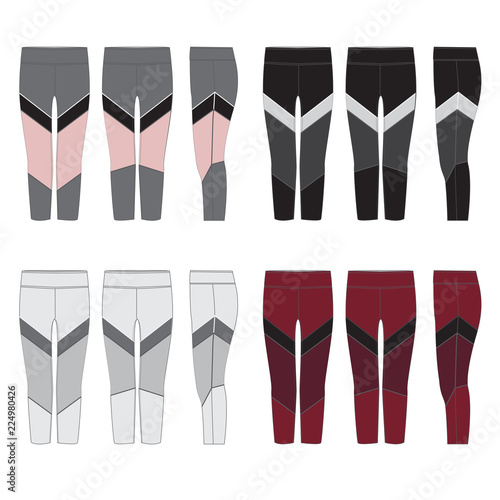 Vector template for Womens Leggings