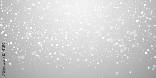 Magic stars random Christmas background. Subtle fl