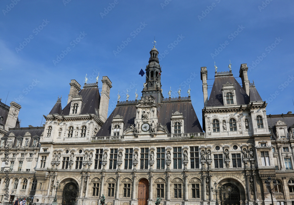 Town hall of Paris in France