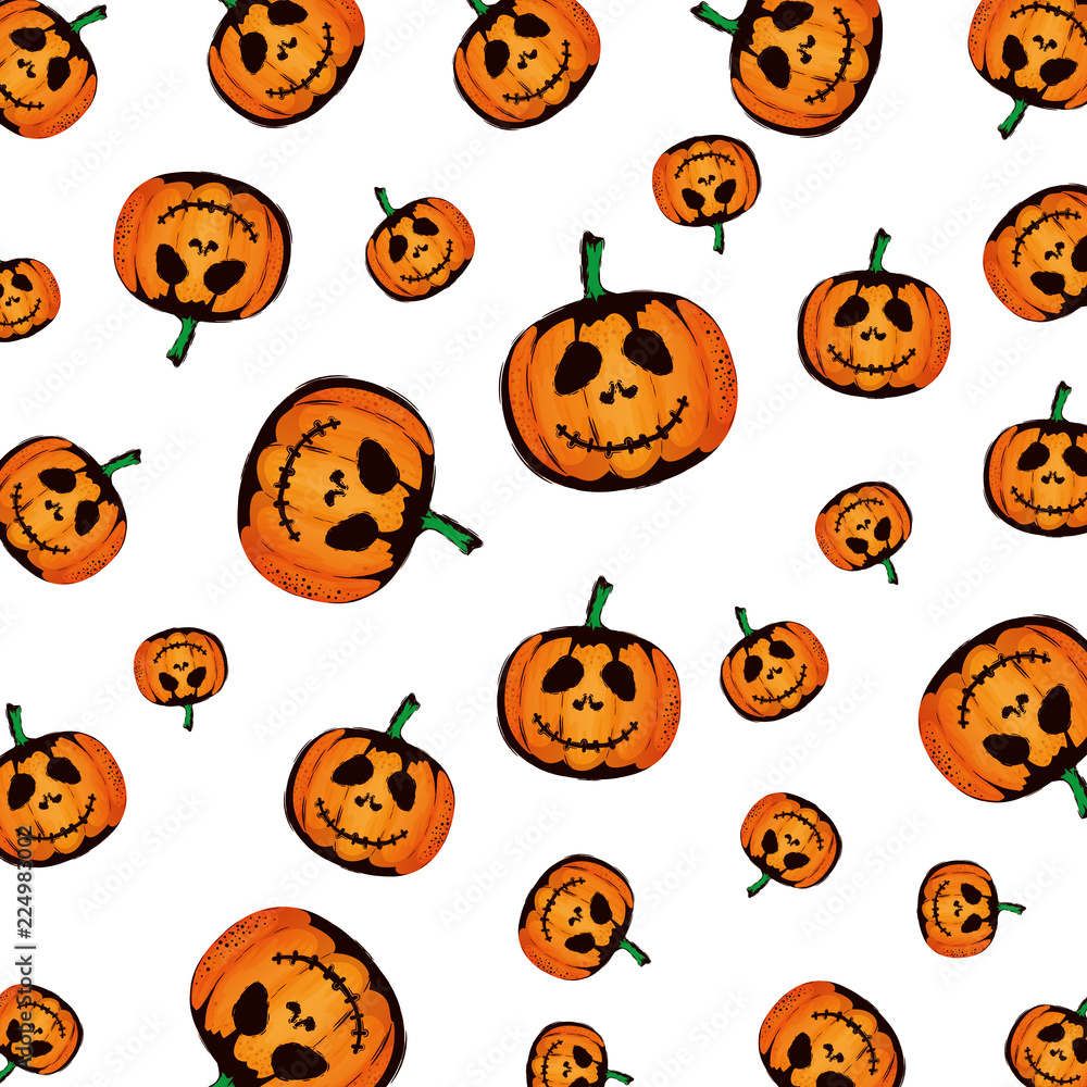 happy halloween pumpkins pattern happy halloween pumpkins pattern