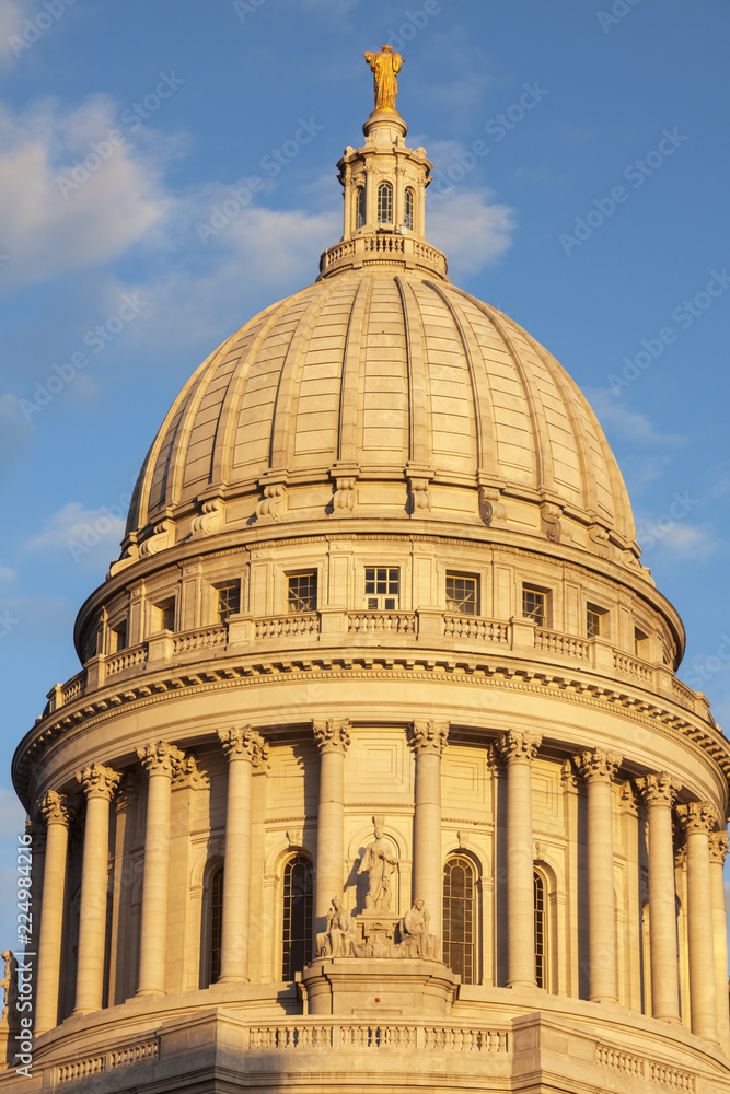 Obraz premium Wisconsin State Capitol Building in Madison