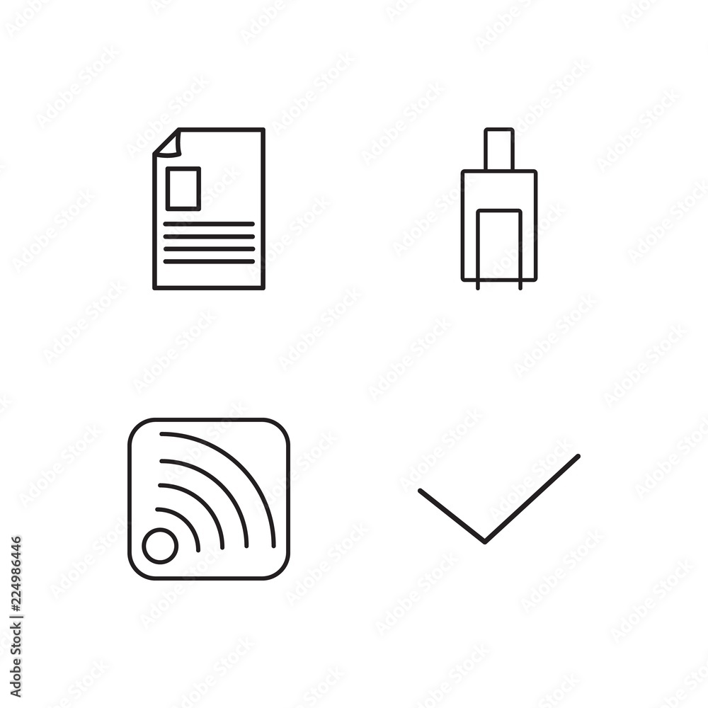 business simple outlined icons set business simple outlined icons set