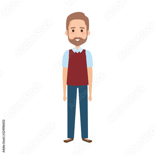 old man with beard avatar character