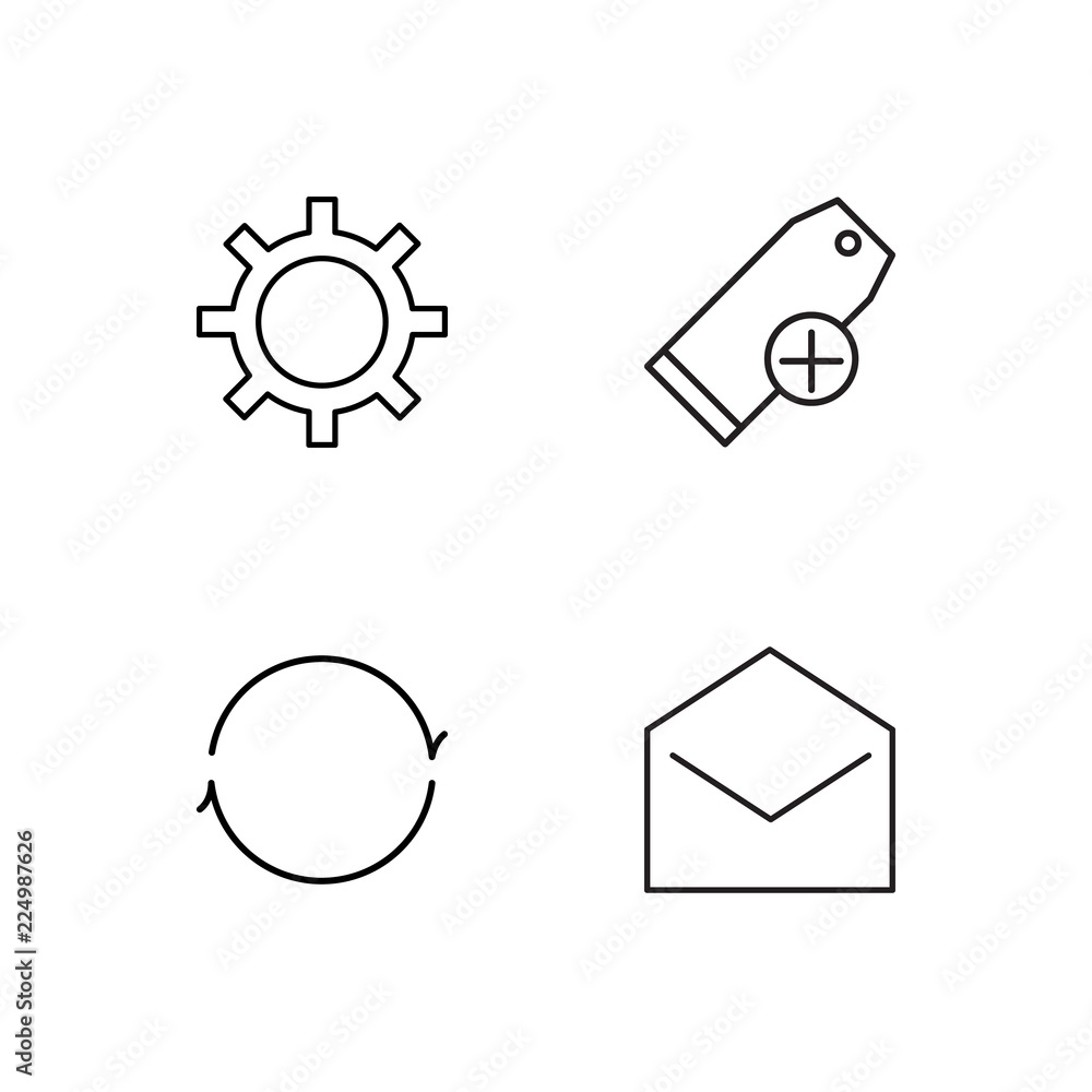 business simple outlined icons set business simple outlined icons set