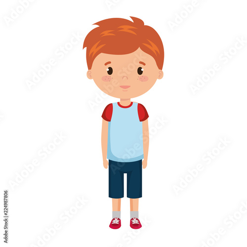 cute and little boy character