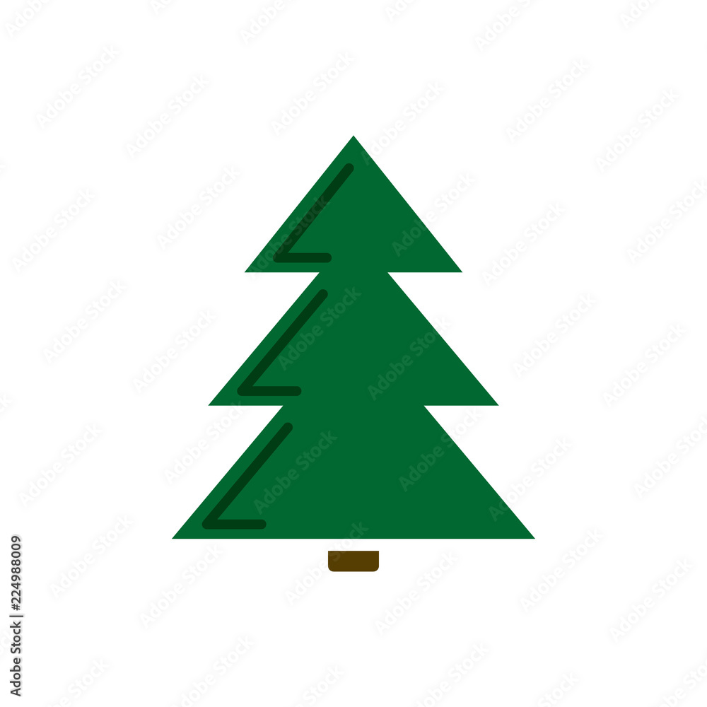 christmas tree on a white background. New Year and Christmas concept christmas tree on a white background. New Year and Christmas concept