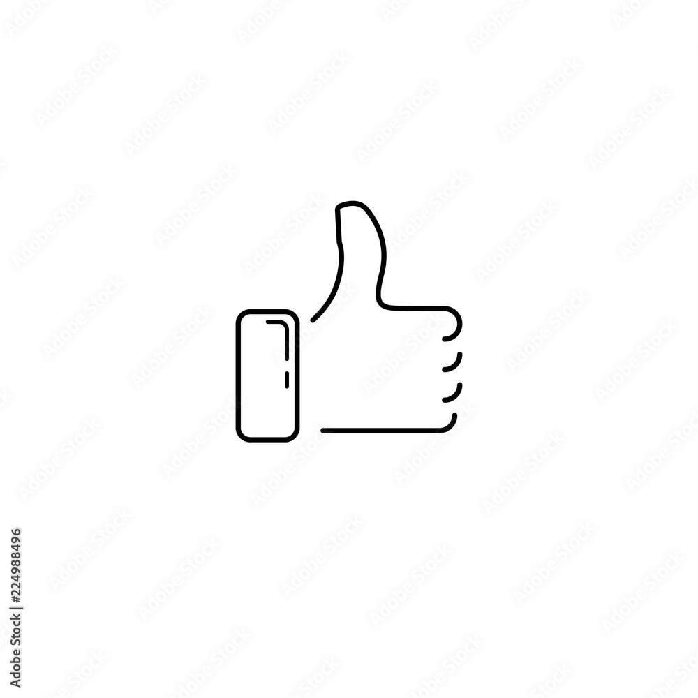 Thumb Up icon isolated on white background. Vector symbol. Thumb Up icon isolated on white background. Vector symbol.