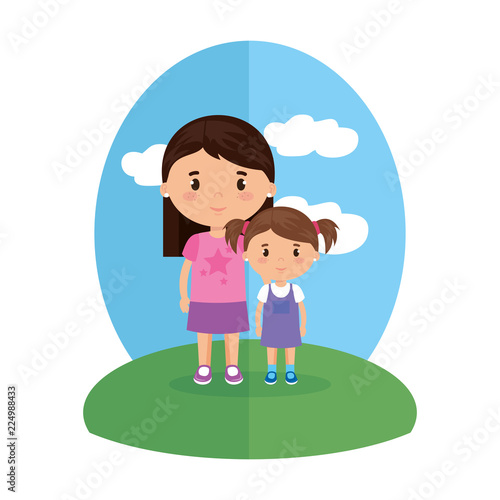 cute and little girls characters