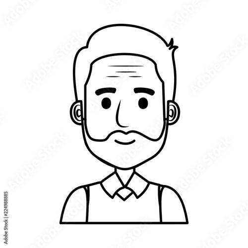 old man with beard avatar character