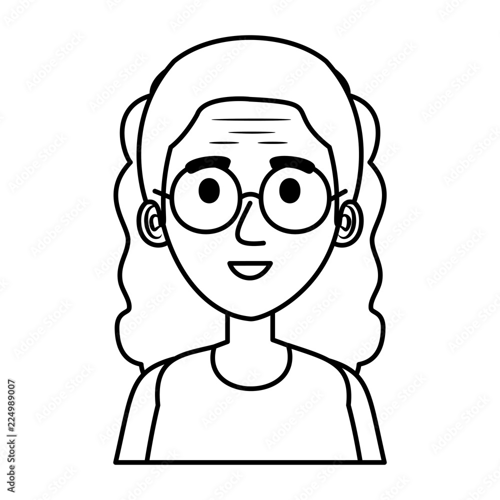 old woman avatar character