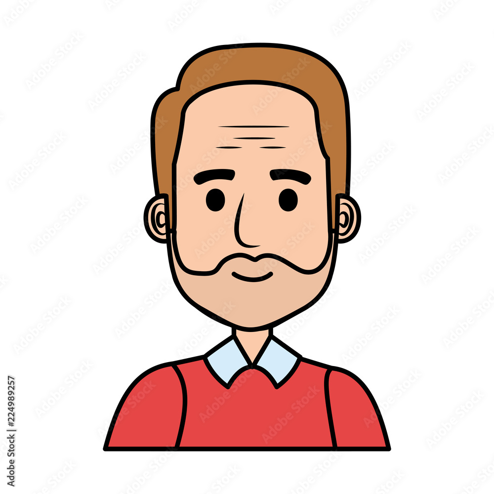 old man with beard avatar character old man with beard avatar character