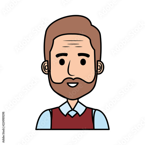 old man with beard avatar character