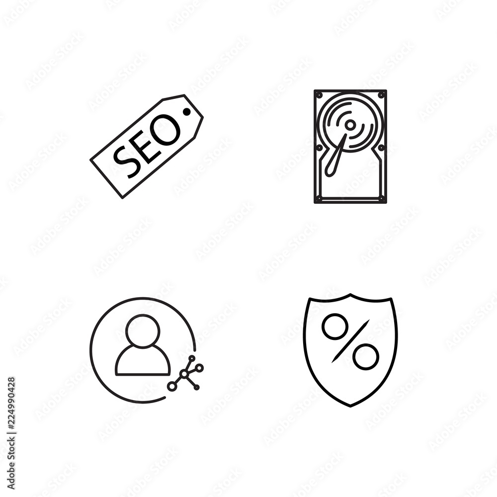 business simple outlined icons set business simple outlined icons set