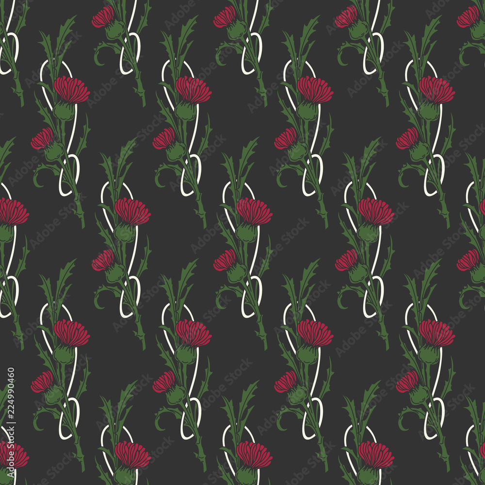 Vector Seamless Floral Background Vector Seamless Floral Background