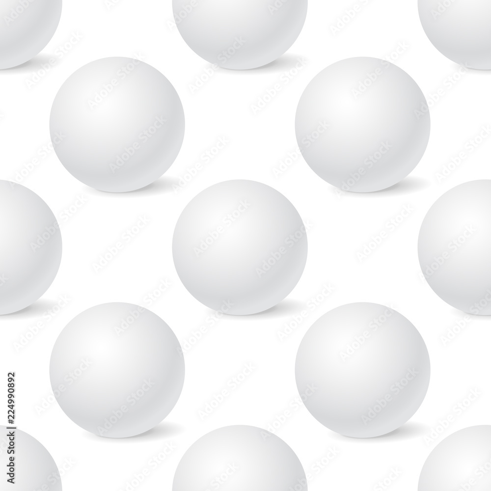 White sphere mockup. 3d template. Seamless pattern White sphere mockup. 3d template. Seamless pattern