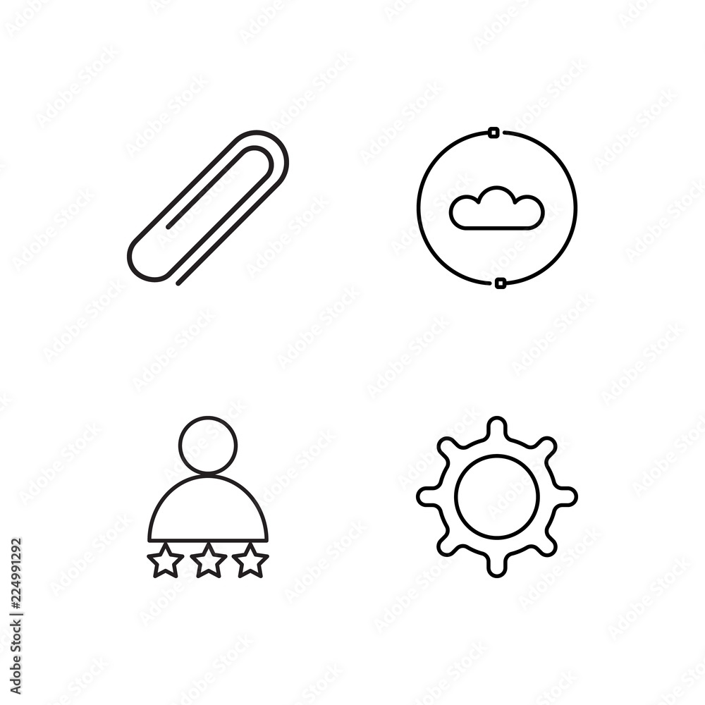 business simple outlined icons set business simple outlined icons set