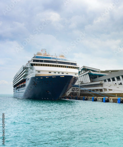 Luxury cruise ship terminal...
