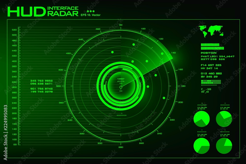обои в стиле матрицы. красивый интерфейс рабочего стола. цифровизация в зеленом цвете. Hud голограмма. рамка киберпанк.