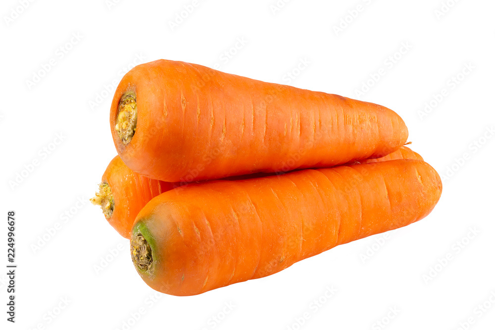 Carrots isolated on white background With clipping path Carrots isolated on white background With clipping path