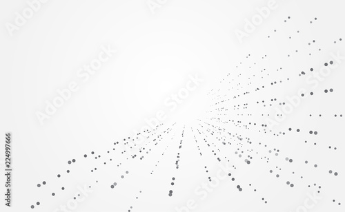 abstract technology futuristic concept circle dot gray digital on hi tech future gray background network. for template,web design wallpaper,poster,presentation.Vector illustration
